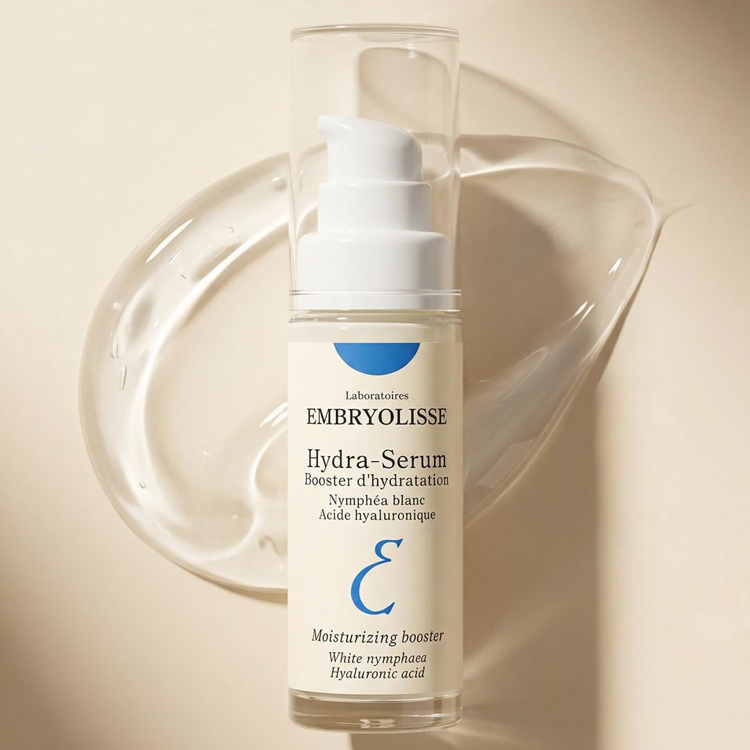 Embryolisse Hydra-Serum, Ultra-Hydrating Lightweight Hyaluronic Acid Facial Serum with White Water Lily, For Oily to Combination Skin, 1.01 Fl Oz