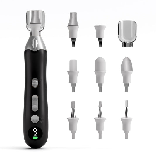 Professional Silver Manicure Pedicure Grinder Kit – Nail Care Tool Set