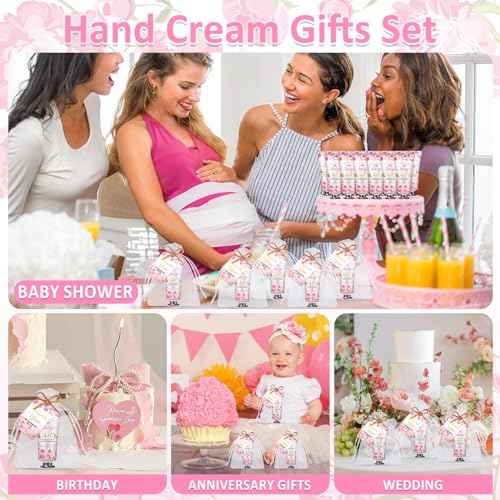 60 Sets Baby Shower Hand Cream, Wedding Hand Cream Gifts, Baby Shower Party Favors Gifts for Guests Bridal Shower,Thank You Gifts,Travel Size Hand Lotion Bulk for Wedding(Baby Girls)