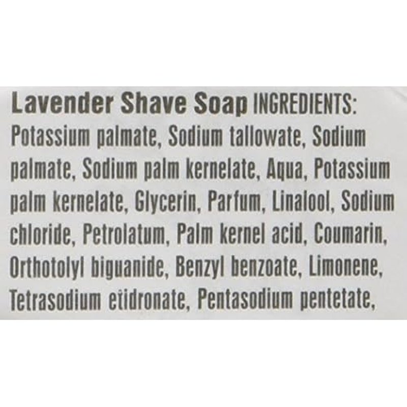 D.R. Harris Lavender Hard Shaving Soap in Mahogany Wood Bowl