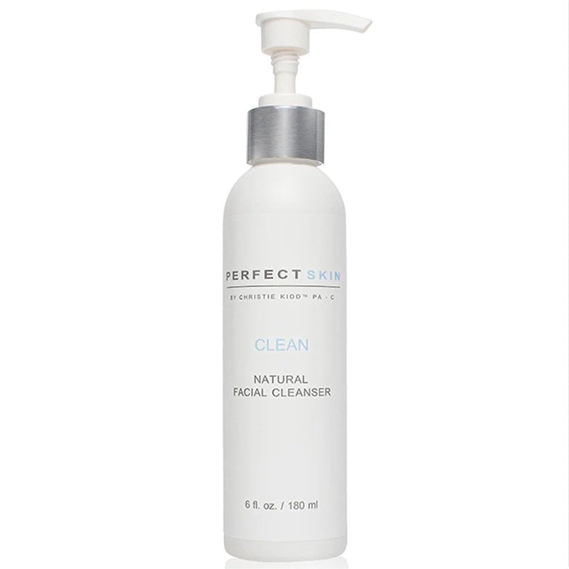 PERFECT SKIN BY CHRISTIE KIDD, PA-C | Clean Natural Facial Cleanser – Gentle Face Wash with Aloe, Olive Leaf & Tea Tree – Soothes, Hydrates, Deep Cleans Pores – 6 fl oz (180 ml)