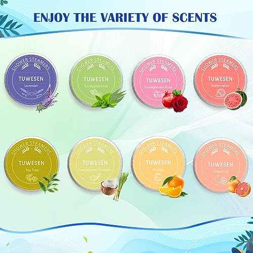 Shower Steamers Aromatherapy - Gifts for Women,Variety Pack of 16 Shower Bombs with Essential Oils - Relaxation and Self Care Gifts for mom.Enjoy Aromatherapy SPA at Home!