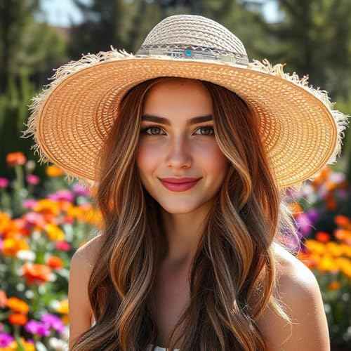 Cowboy Hat Bands for Women Men Replacement Handmade Western Cowboy Hat Band Turquoise Feather Band