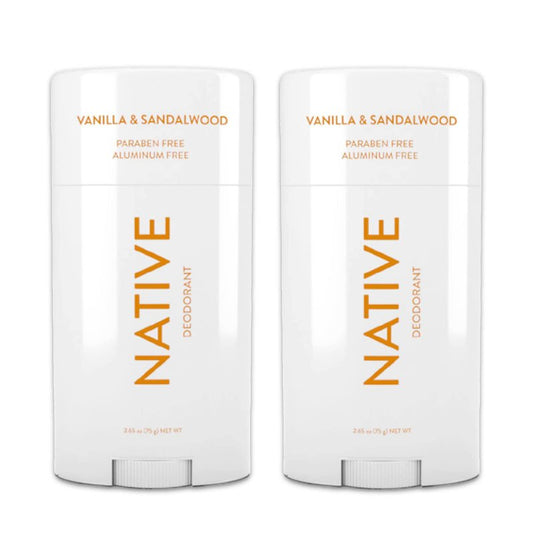 Native Deoderent Aluminum and Paraben free 2.65 oz (2 pack) (Vanilla & Sandalwood)