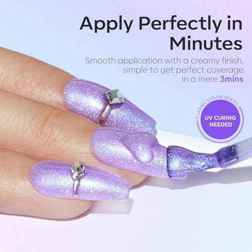 modelones Chameleon Gel Nail Polish Set- 6 Colors Winter Aurora Shimmer Glitter Gel Polish Kit Blue Green Purple Nail Gel Polish Thanksgiving Soak Off LED Nail Lamp Nail Art Gel Kit DIY Salon Gift