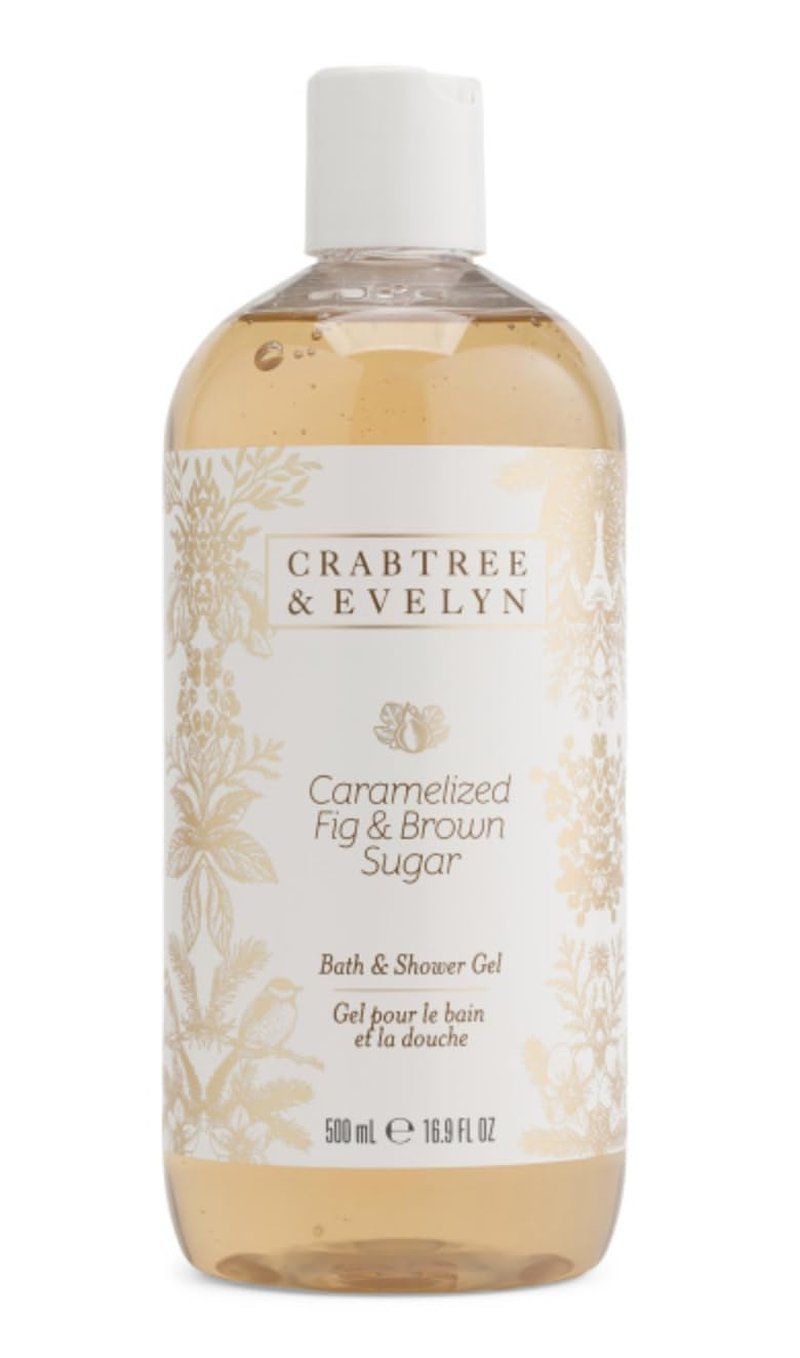 Crabtree & Evelyn Caramelized Fig Body Wash - Luxurious Shower Gel, 16.9 fl oz