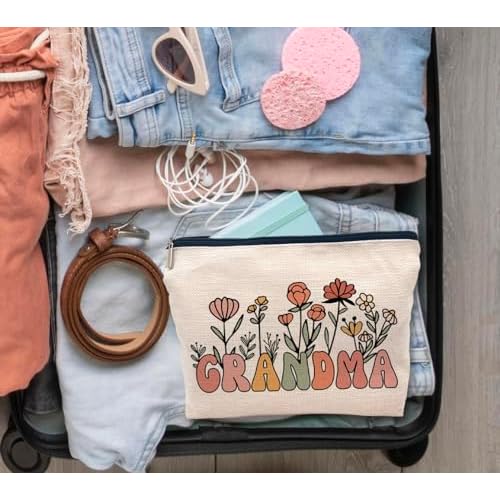 IWXYI Grandma Makeup Bags,Grandma Makeup Bags With Zipper Pouch Travel Toiletry Gifts For Women