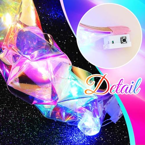 GORTIN Light up Headband LED Glow Halloween Costume Headpiece Rave Hair Accessories for Women