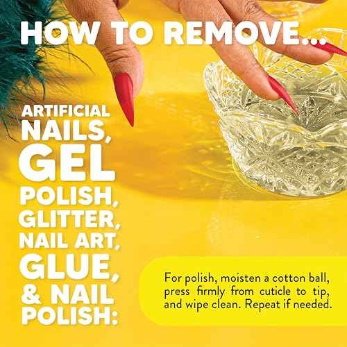 Onyx Professional 100% Pure Acetone Nail Polish Remover Kit with 7 inch Nail File, 8 fl oz - Made in USA, Maximum-Strength Gel Polish Remover, Artificial & Glitter Nail Polish