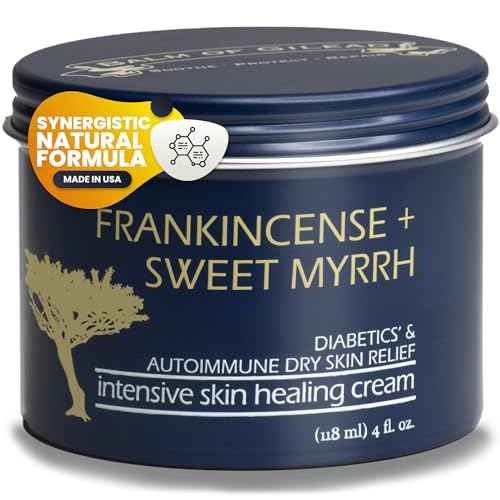 BALM OF GILEAD Foot Healing Cream ? Frankincense & Sweet Myrrh Moisturizer for Sensitive Skin - Relieving Foot Therapy & Diabetic Skin Healing - Deeply Nourishing & Synergistic Cream