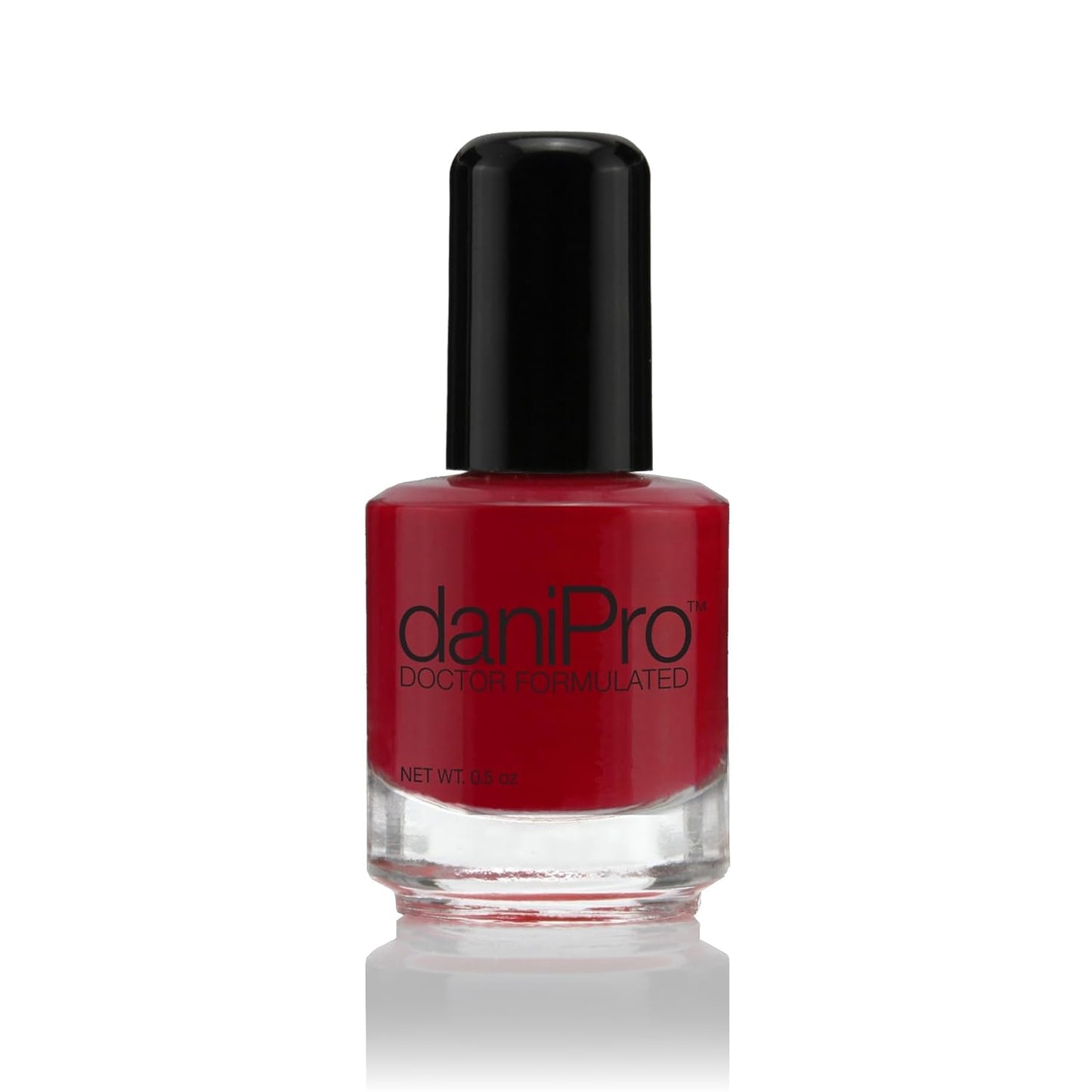 DaniPro Nail Polish - Always Be True Deep Red | Vegan Formula with Biotin & Vitamins, 0.5 oz