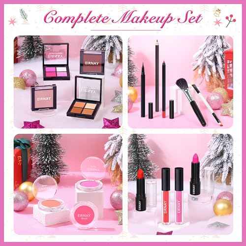 Makeup Advent Calendar 2025, 24 Days Christmas Gift Makeup Sets For Women Teen Girl, 2025 Xmas Countdown Calendar Cosmetics Holiday Surprise Make Up Gift Kits for Women Full Kit