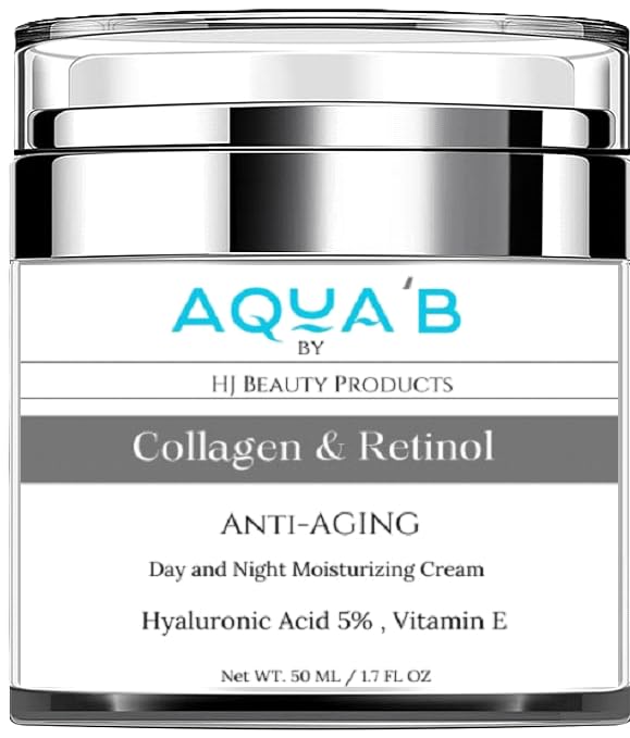 Collagen and Retinol Hydrating Face Cream - Anti-Aging Moisturizer for Glowing Skin