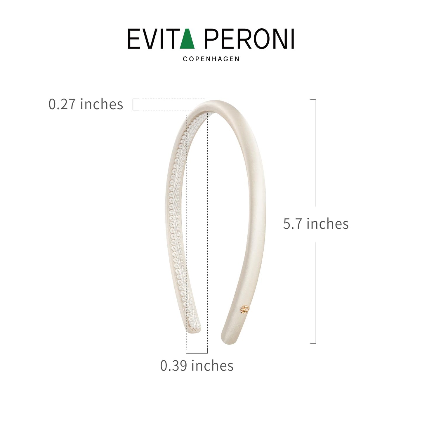 EVITA PERONI Thin Silk Headbands for women Satin Nonslip Comfort Hairband