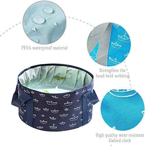 Collapsible Bucket for Soaking Feet, Portable Travel Foot Bath Tub, Foot Soaking Bath Basin Portable, Foot Spa Soaking Feet Home Pedicure Basin Outdoor Camping