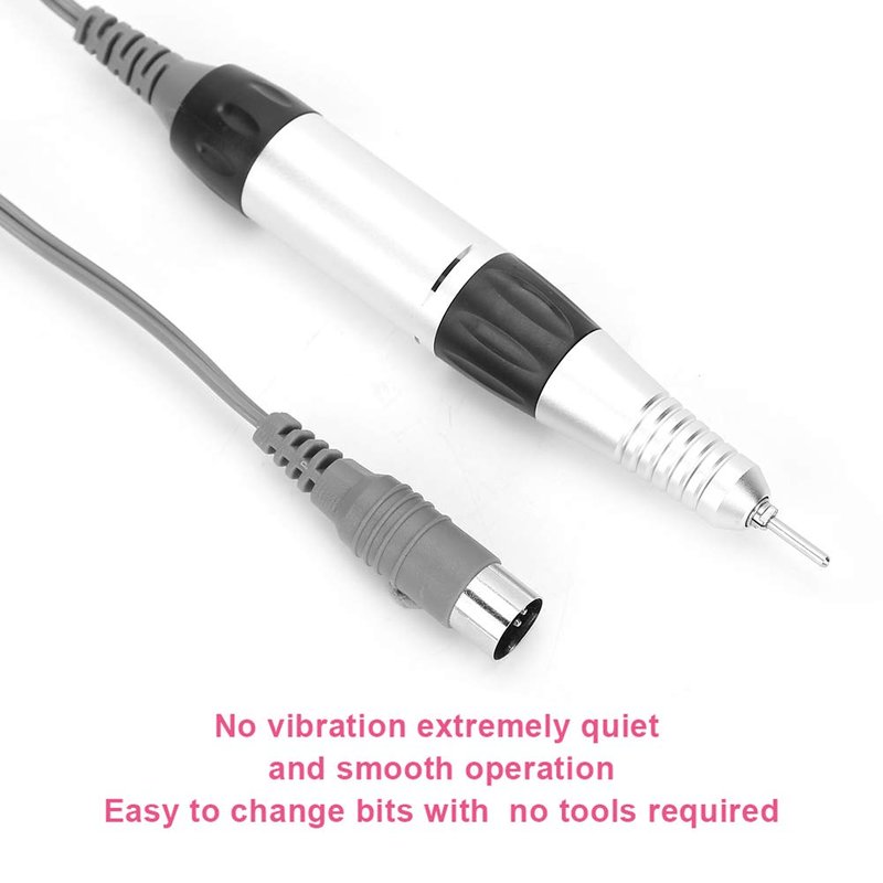 Nail Drill Handle, Nail Drill Handpiece Replacement Nails 30000 RPM Electric Nail Drill Pen Electric Nail Drill Handle Handpiece Replacement Electric File Handpiece for Electric Nail Manicure