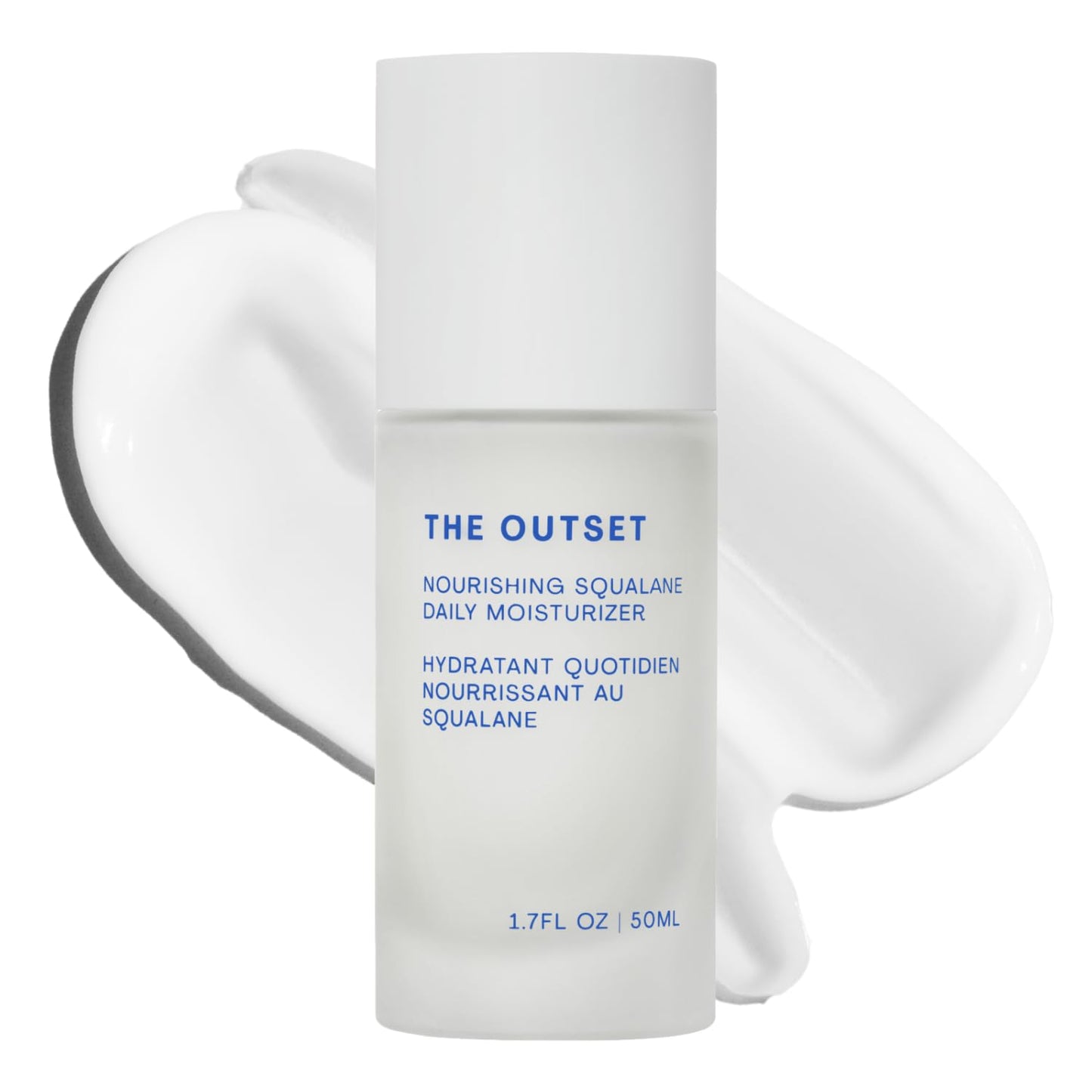 The Outset Squalane Daily Face Moisturizer, Hydrating Barrier Repair Face Cream, Non-Comedogenic, Fragrance-Free, Gluten Free Clean Vegan Facial Moisturizer for Sensitive & All Skin Types – 1.7 fl oz