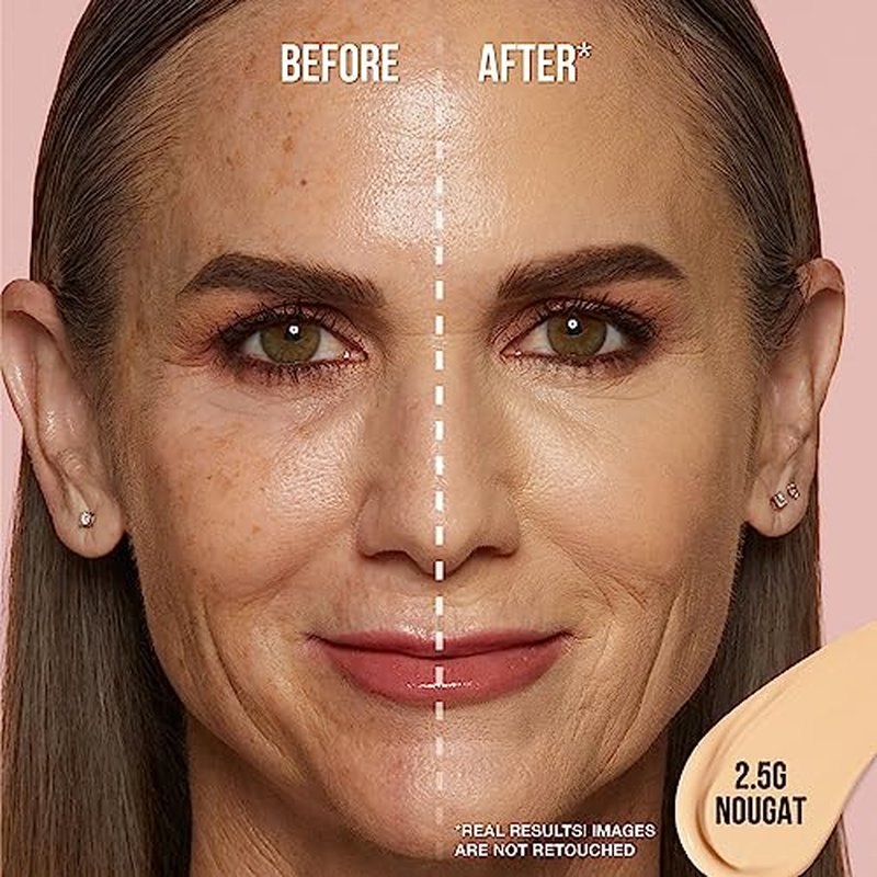 HUDA BEAUTY #FauxFilter Luminous Matte Buildable Coverage Crease Proof Concealer Nougat 2.5 Golden