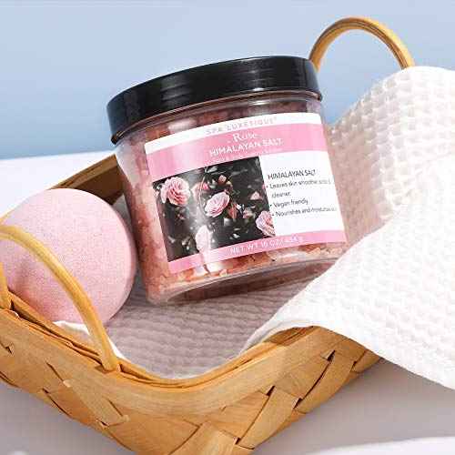 Spa Luxetique Epsom Salts for Soaking, 3.17lbs Bath Salts Gifts with Lavender, Rose, Chamomile Scent as Christmas Gifts for Woman, Spa Sets for Mom