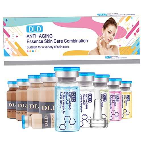 BB Facial Glow Starter Kit Facial Pigment Serum Treatment Kit,Anti-Aging Serum Pigments Set for Micro-needling Skin Treatment 10 Vials 5ml Hyaluronic Acid Ampoule foundation Essence Skin