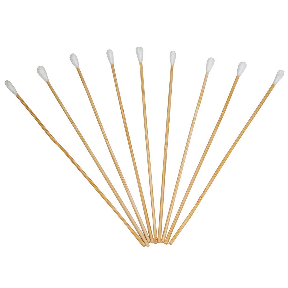 Tipton Power Swabs 400 Count with Cotton Construction and Bamboo Handle for Mess-Free Firearm Cleaning