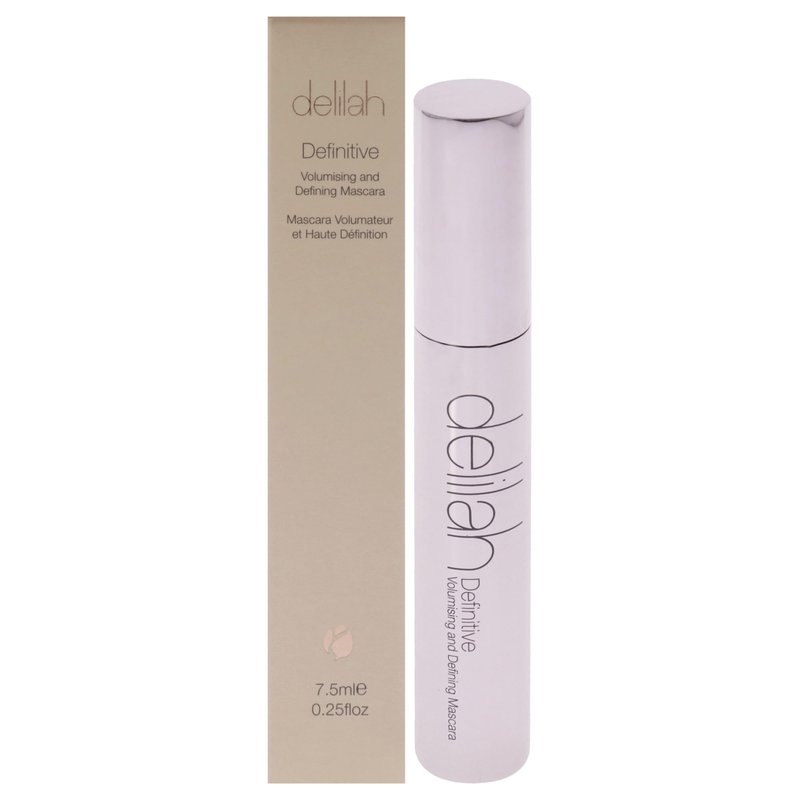 delilah - Definitive Volumising And Defining Mascara - Carbon - Unique Y-Shaped Brush - Strengthening, Lengthening Black Mascara For Soft Eye Lashes - Vegan - Cruelty free - 7.5 ml / 0.25 Oz