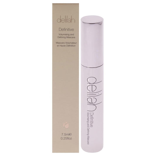 delilah - Definitive Volumising And Defining Mascara - Carbon - Unique Y-Shaped Brush - Strengthening, Lengthening Black Mascara For Soft Eye Lashes - Vegan - Cruelty free - 7.5 ml / 0.25 Oz