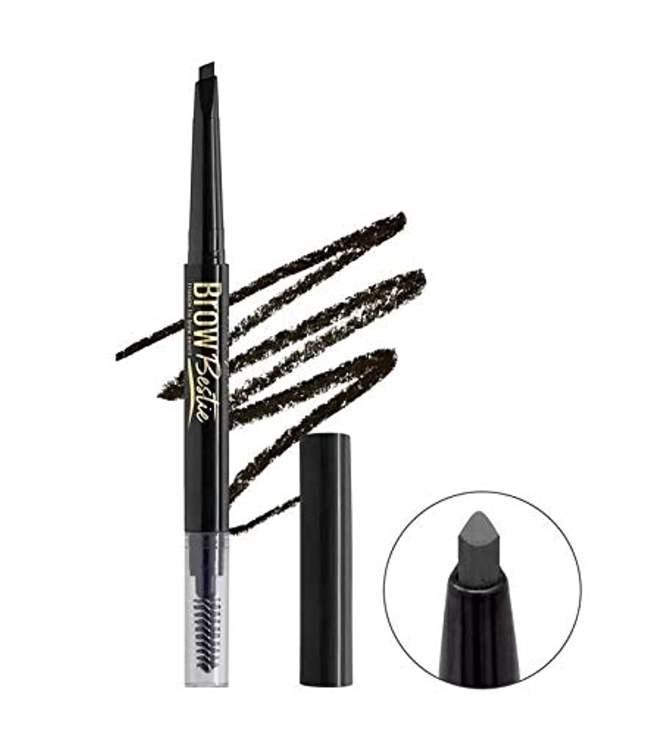 Brow Bestie Pencil - Black Brown Eyebrow Definer | 0.01 Ounce