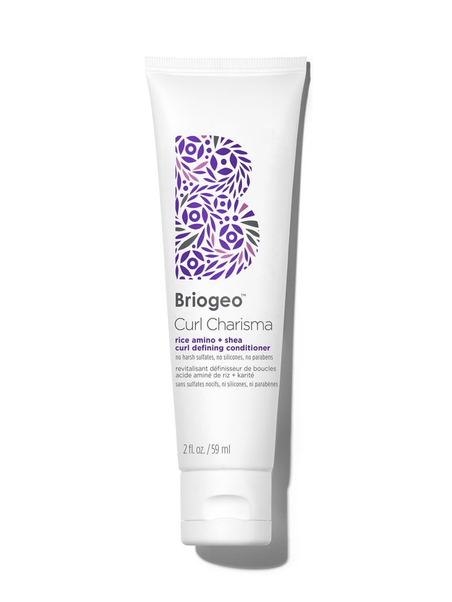 Briogeo Curl Charisma Rice Amino + Avocado Hydrating Conditioner | Define and Moisturize Wavy, Curly, and Coily Hair | Minimize Frizz | Silicone-Free | Vegan & Cruelty-Free | 2 fl oz