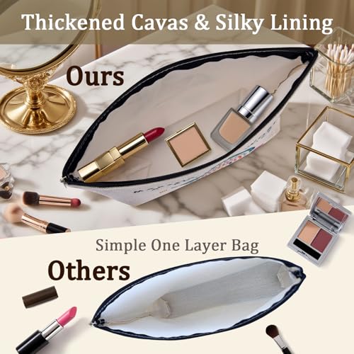 50th Birthday Gifts for Women Her 1975 Anniversary Small Cosmetic Travel Pouch Makeup Bag 50 Year Old Birthday Decorations Party Favors for Mom,Wife,Sister,Friend,Mothers Day