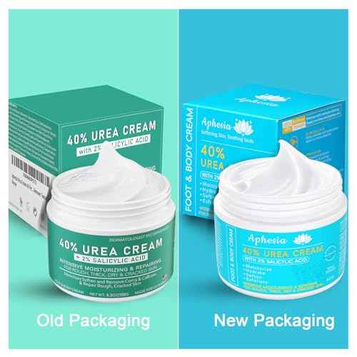 Urea Cream 40 Percent For Feet Maximum Strength - plus Salicylic Acid 2% Foot Cream For Dry Cracked Heels Feet Knees - Dead Skin Cuticle Callus Remover Toenail Softener - Lightly Camellia Scent