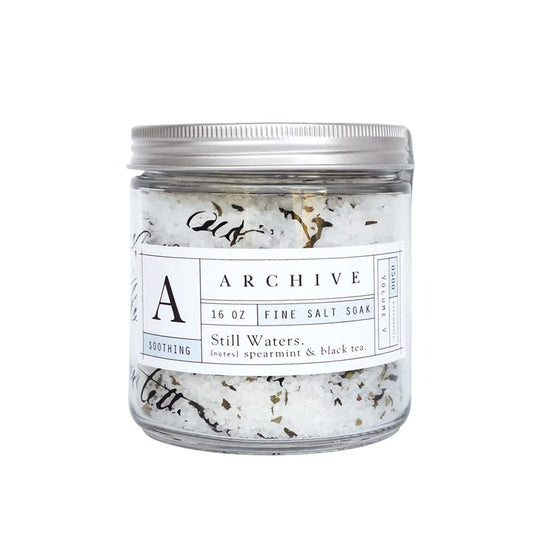Still Waters Salt Soak - Purifying Detox Bath Salts with Natural Ingredients | 16 oz Relaxing Soak for Men & Women