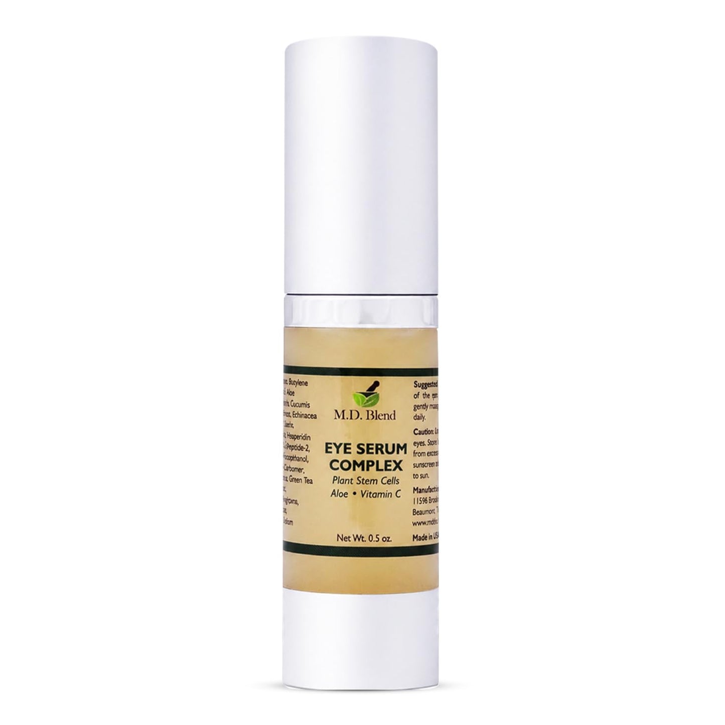 Advanced Plant Stem Cell Eye Serum - Hydrating & Brightening Treatment for Fine Lines | 15 ml