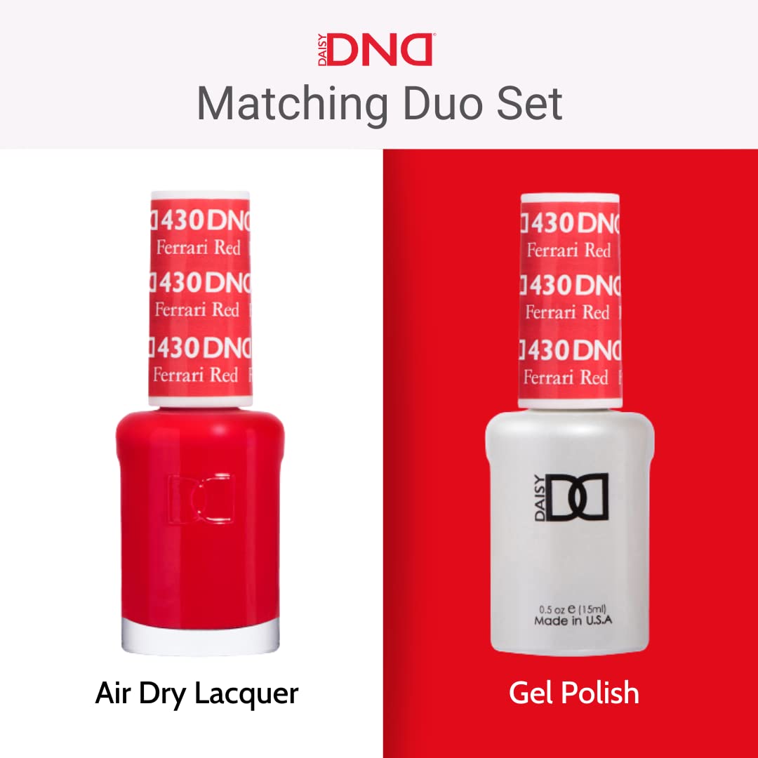 DND Gel Polish Set, Brown Collection, UV/LED Gel Polish and Air Dry Nail Lacquer, Matching Chip-Free Polish Duo, 750 Fudgsicle, 0.5 Fl Oz