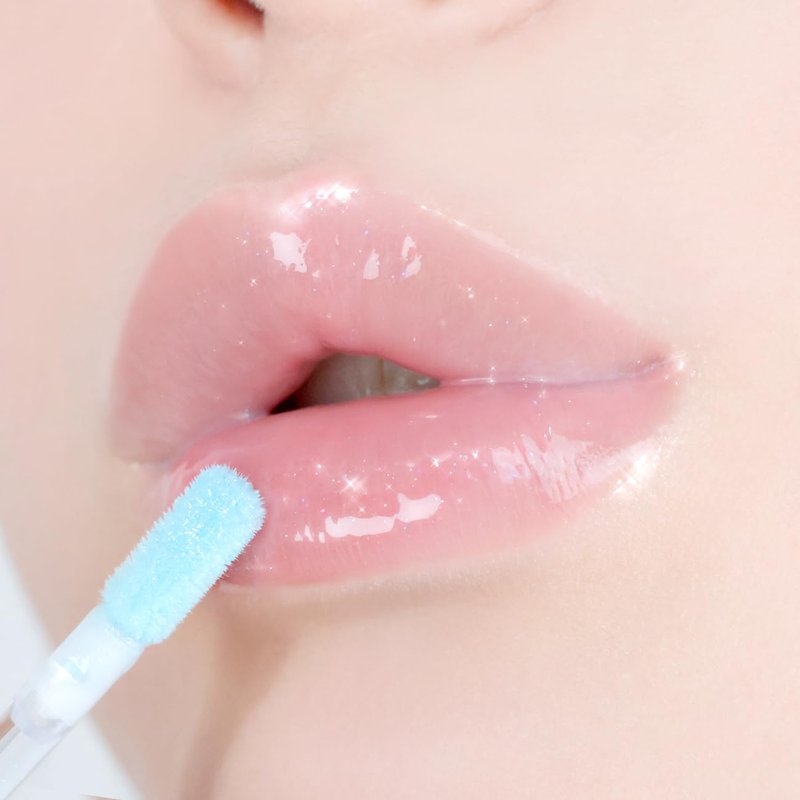 alternativestereo Lip Potion Milk Pearl Gloss No.1 Soda Moon | High Shine Gloss with Light Plumping & Gem Glitter | 0.3 Oz