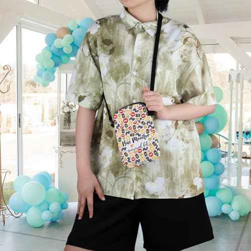 WCGXKO Bus Monitor Gift Bus Monitor Survival Kit Zipper Crossbody Purses Bag Messenger Bag (Bus Monitor CR)