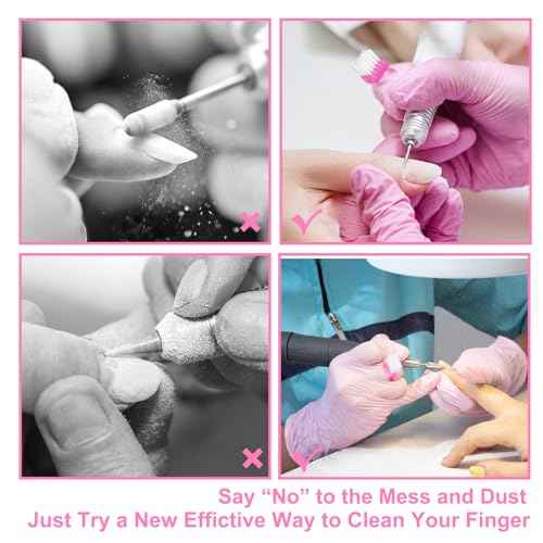 Nail Brush Rings SHEERBLISS Mini Nail Brushes 20pcs Hand Fingernail Brush Cleaner Scrubbing Kit Pedicure for Toes and Nails