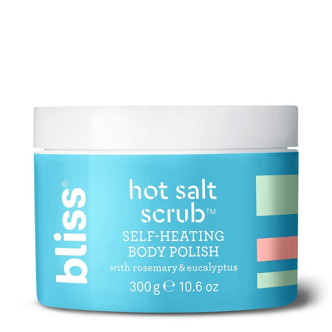 Bliss Poetic Waxing At Home Wax Kit - 5.3 Fl Oz - Microwavable Stripless Wax Hair Removal Kit - Fragrance Free - Safe for All Skin Types & Hot Salt Scrub, Self-Heating Body Polish | Warming Scrub