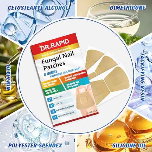 Toenail Fungus Treatment Extra Strength - 20 Hydrogel Patches for Overnight Nail Repair, 8-Hour Nighttime Fungal Nail Patches, Restores Healthy Appearance, Waterproof & Painless Relief