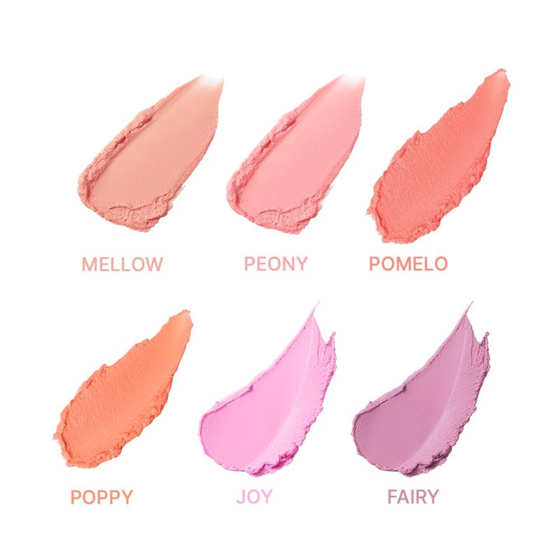 DEAR DAHLIA Petal Blur Cream Blush (Mellow) - Soft-Blur Vegan Blush with Lightweight, Cloud Melting Texture, High-Pigment, Long-Lasting, Buildable, Cream to Powder Finish. Sensitive Skin Friendly. 4g