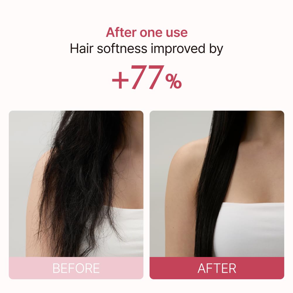 lilyeve REPAIRTURN Gelato Hair Pack, Milk, Egg & Protein for Hair Repair, Hair Mask for Split End Smoothing, Damaged Hair Treatment, Boost Hair Elasticity - Korean Hair Care, Bouncy Berry 6.76 fl.oz