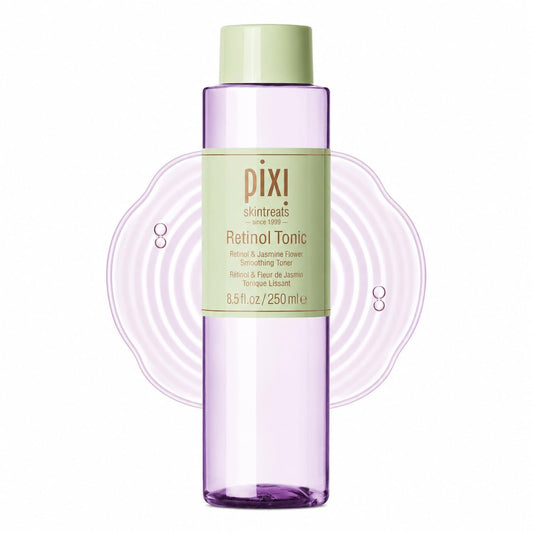 Pixi Retinol Tonic, Smoothing & Firming Facial Toner | Oil Control | Enhanced with Peptides to Boost Collagen Production | Alcohol-Free Daily Rejuvenating Toner, 250 ml / 8.5 fl oz