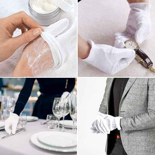 White Gloves,Cotton Gloves,White Santa Gloves,Cotton Work Gloves,Adult Gloves,White Gloves Women,Moisturizing Gloves,Cotton Gloves for Men,Cotton Gloves for Dry Hands,UV Gloves,Artist Glove
