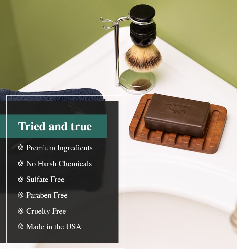 Packer's Pine Tar Soap Bar for Men & Women | Original Body & Face Soap with Natural Pine Tar & Pine Oils | Soothes Eczema, Psoriasis & Itchy Skin | Paraben, Sulfate & Creosote Free, 3.2 oz (6 Pack)