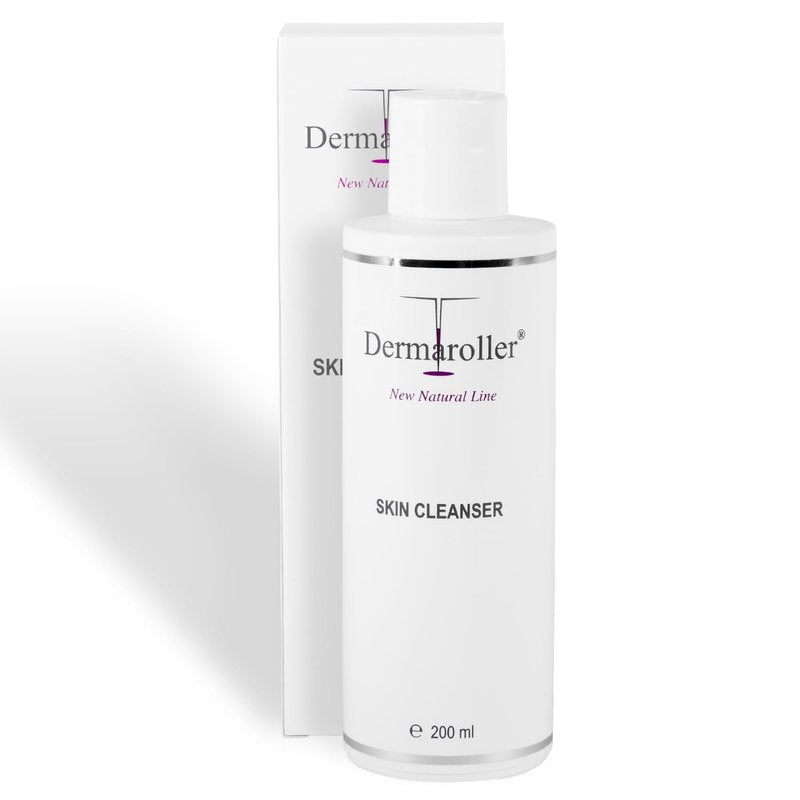 Dermaroller New Natural Line Skin Cleanser - Aloe Vera, Coconut Glucoside, Orange Peel Oil - Gentle, Deep Pore Cleansing & Moisturizing - Removes Makeup, Preps Face for Follow-Up Care - 6.76 fl oz