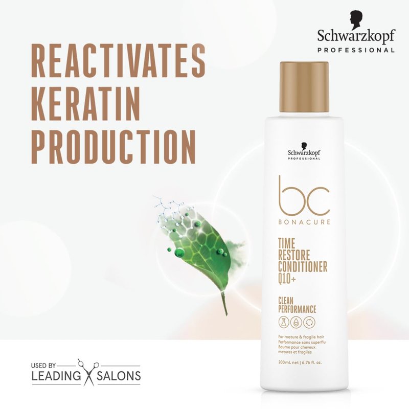 BC Bonacure Q10+ Time Restore Conditioner - Anti-Aging Hair Care | 6.7 oz