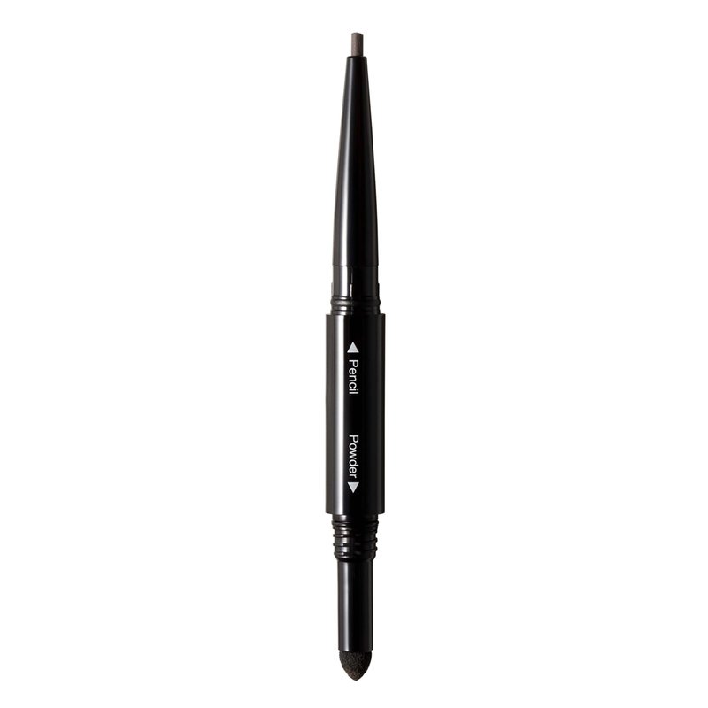 Arches and Halos 2 in 1 Defining Eyebrow Pencil and Powder - Brow Powder with Spoolie Brush - Shape and Fill for Natural Look - Dark Brown - 0.017 oz