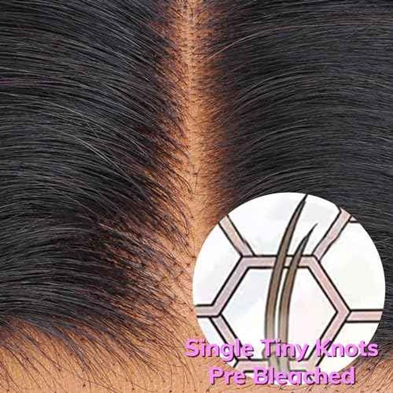 IDN BEAUTY SKINLIKE REAL HD 13x4 Lace Frontal Deep Wave 18 Inch Bleached Single Knots HD Frontal Skinlike Ultra-thin Frontal HD Lace Closure Virgin Human Hair 0.1 mm Pre Plucked Hairline