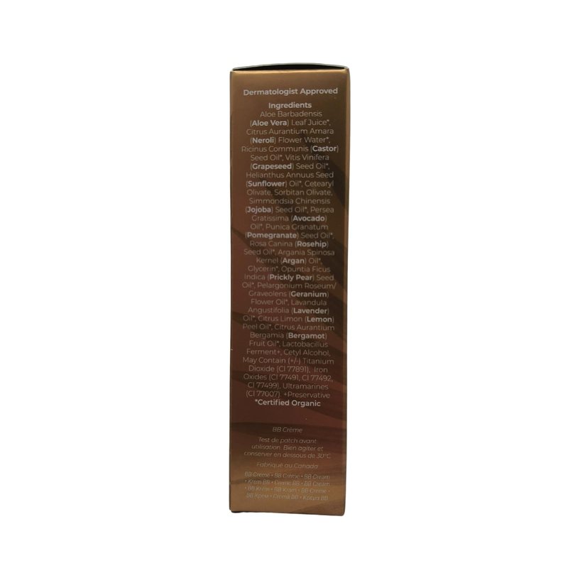 INIKA Organic BB Cream Foundation - Vegan Makeup with Hydrating Prickly Pear, Jojoba, and Pomegranate Seed Oil - Lightweight Glow for Balanced Skin Tone, Beige, 1 fl oz