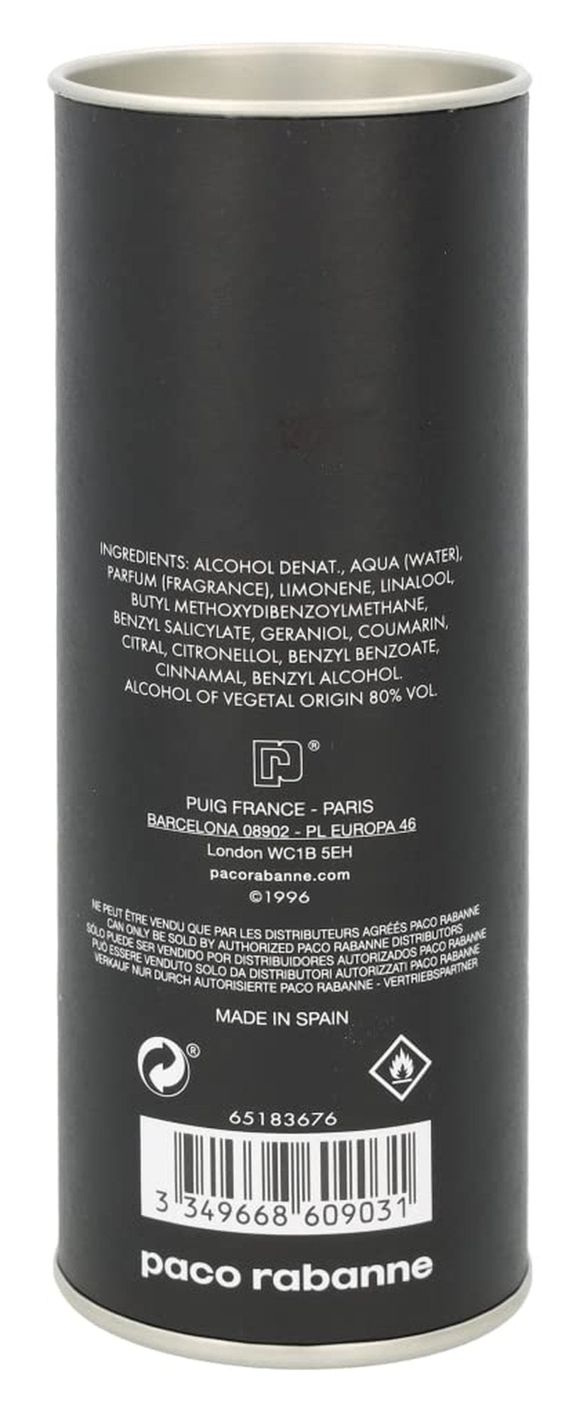 Paco Rabanne PACO Unisex Eau De Toilette Spray (Unisex) 3.4 oz